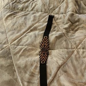 Black beaded belt